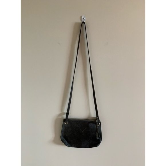 Roots Edie Grey Leather Adjustable Crossbody Bag - Picture 2 of 13